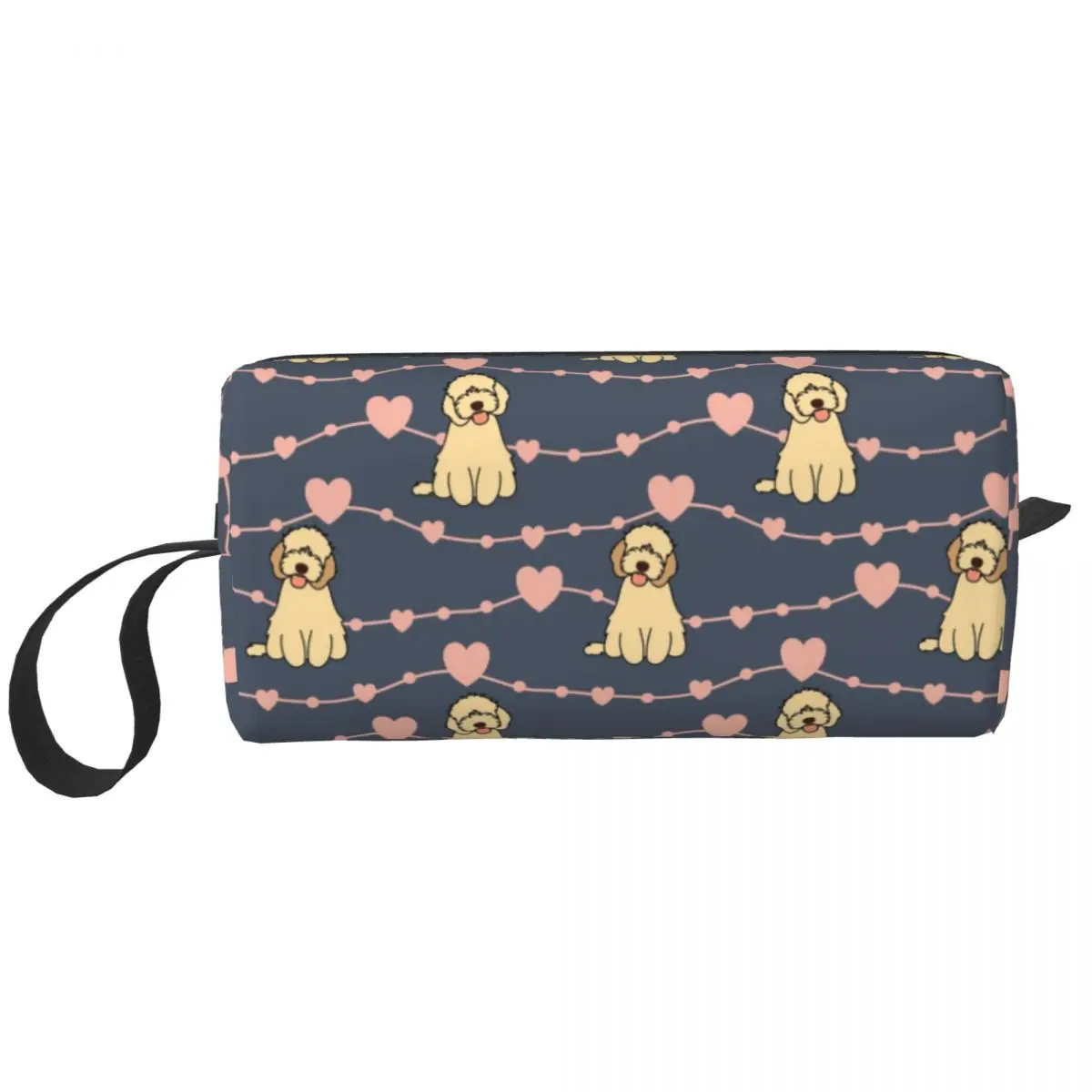 

Custom Love Dog Poodle Travel Cosmetic Bag for Women Pet Puppy Makeup Toiletry Organizer Ladies Beauty Storage Dopp Kit