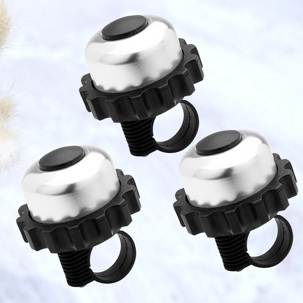 

3pcs Rotating Bell for Bike Aluminum Alloy Loud Horn Cycling Accessories Mountain Road Bicycle Warning Ringtone
