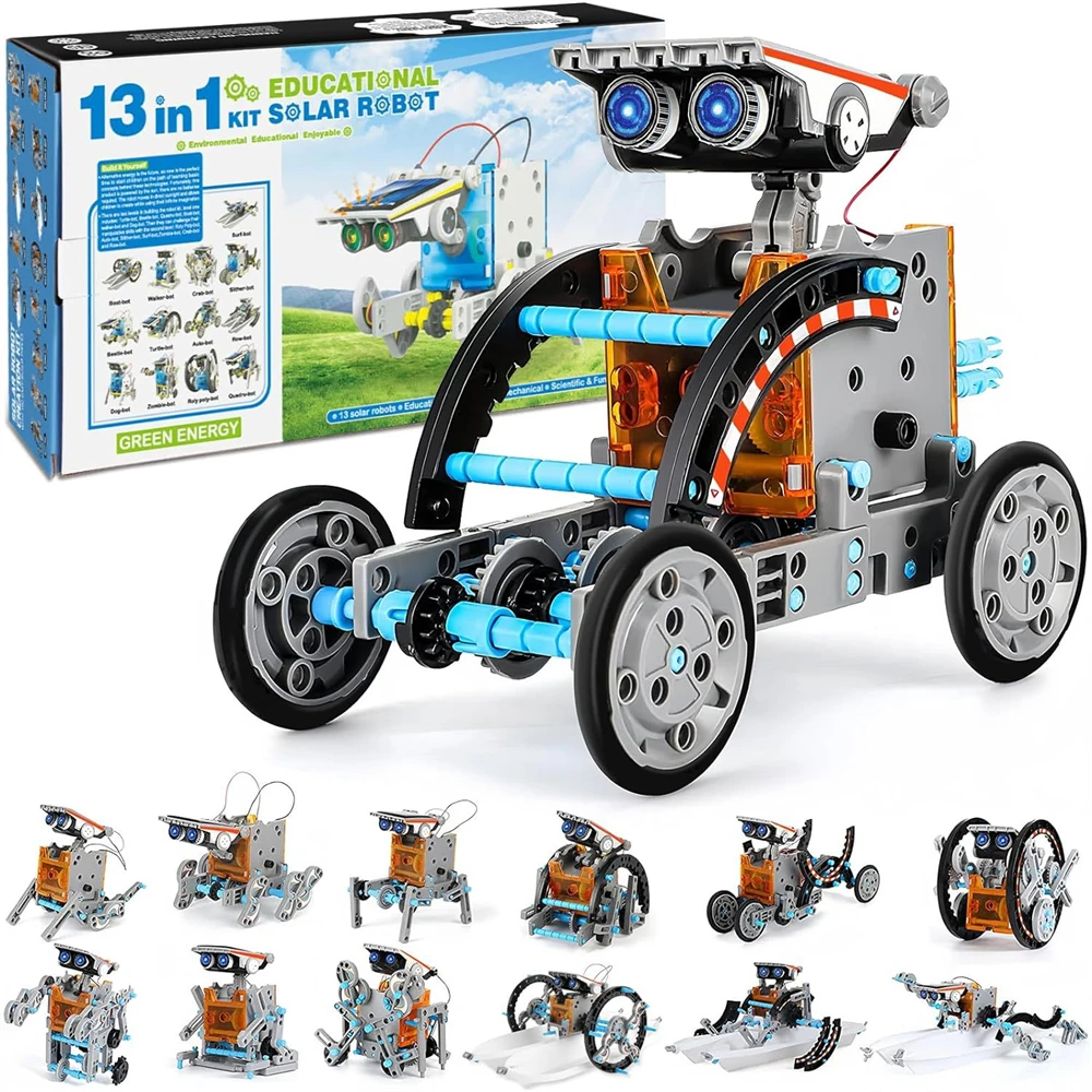 

13in1 STEM Solar Robot Kit DIY Assembling Science Experiment Kits STEM Educational Toys for Kids Children