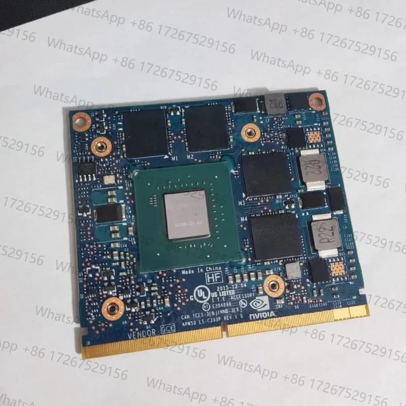 919840-001 848261-001 Genuine Quadro M1000M GDDR5 2GB MXM Video Card N16P-Q1-A2 APW50 LS-C393P for HP ZBook 15 G3 / 17 G3