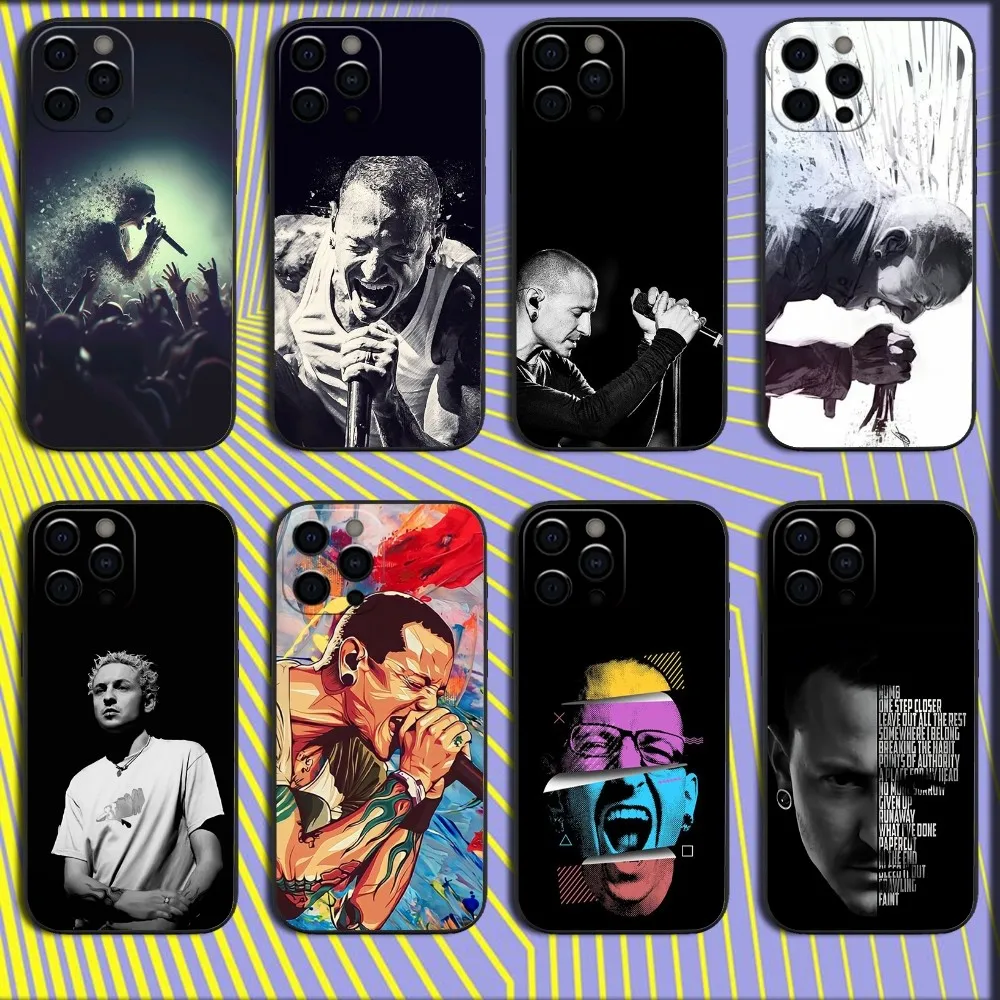 

Rock Singer C-Chester B-Bennington Phone Case For iPhone 16,15,14,13,12,11,Pro,X,XS,Max,XR,Plus,Mini Soft Black Cover