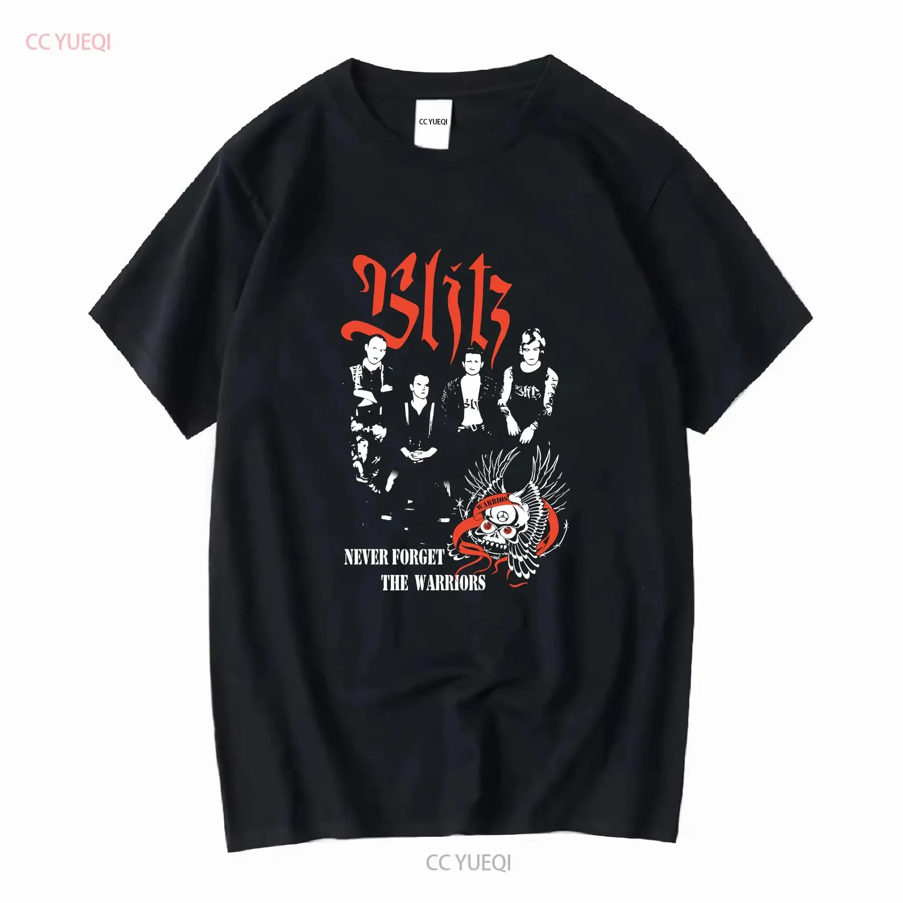 Blitz T Shirt Punk Rock Men s Small Pre Owned UK82 long or short sleeves vintage Washed homme graphic fashion streetwear Unisex