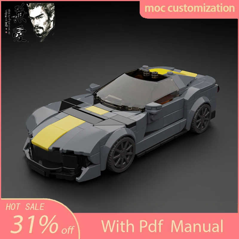 

Горячая MOC Speed Champions Ferraried 812 Competizione City Car Суперкар Строительные блоки Техника Креативный гараж Кирпичные игрушки Подарки