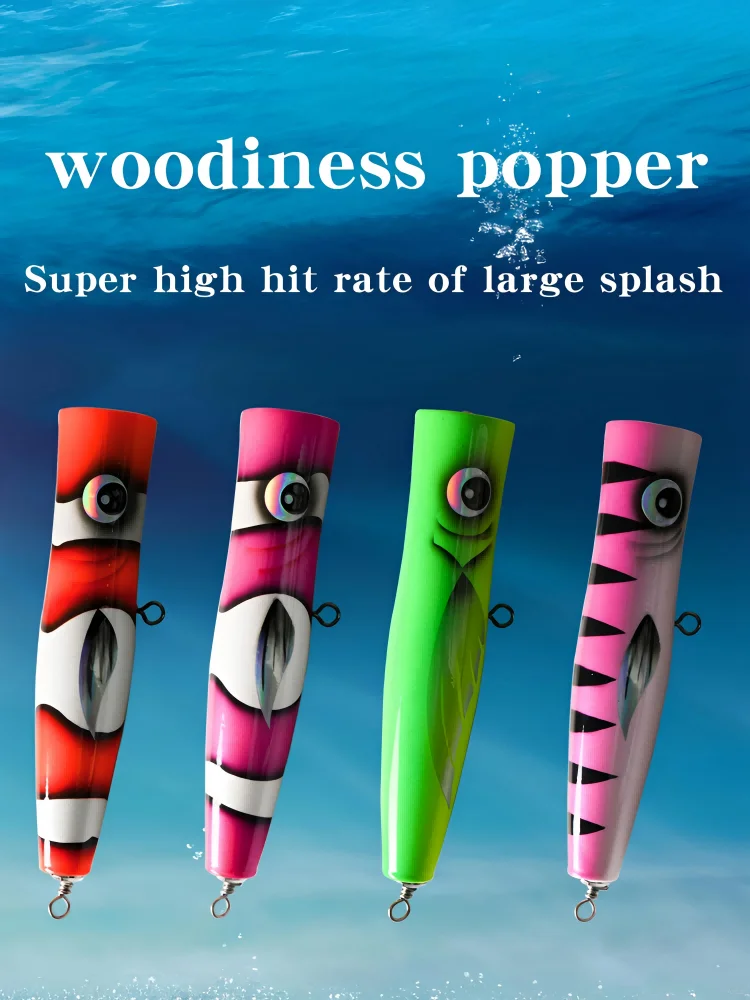 

Saltwater Wooden Timber Fishing Lure Trolling Popper