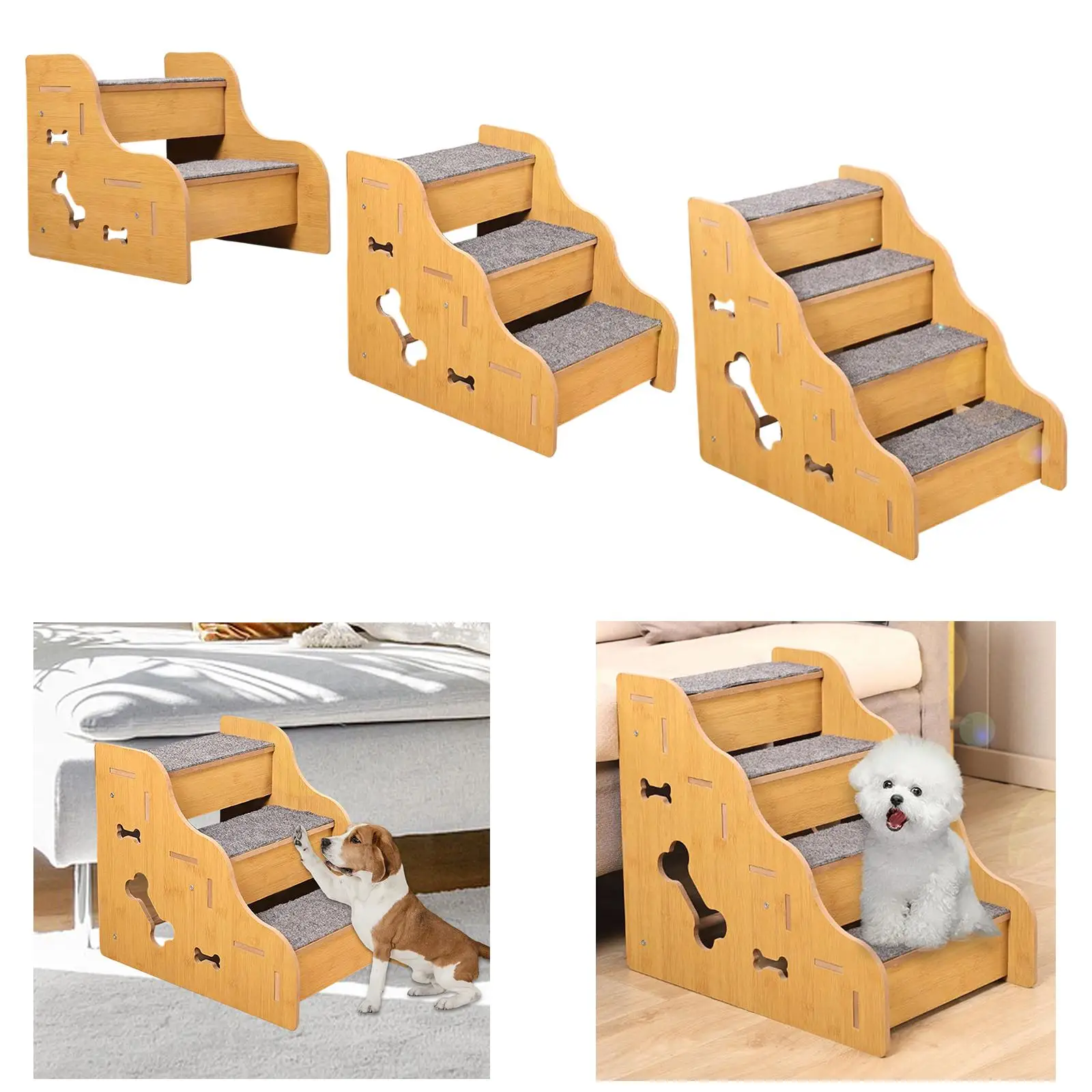 

Лестница для собак на кровать, лестница для маленьких собак, нескользящая, прочная, легкая, для дивана, кресла, для пожилых собак и кошек