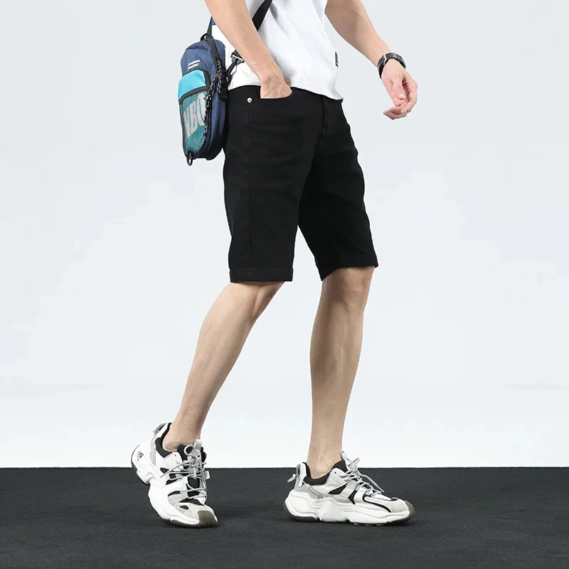 

summer new basic all-in-one stretch men's daily essential casual shorts