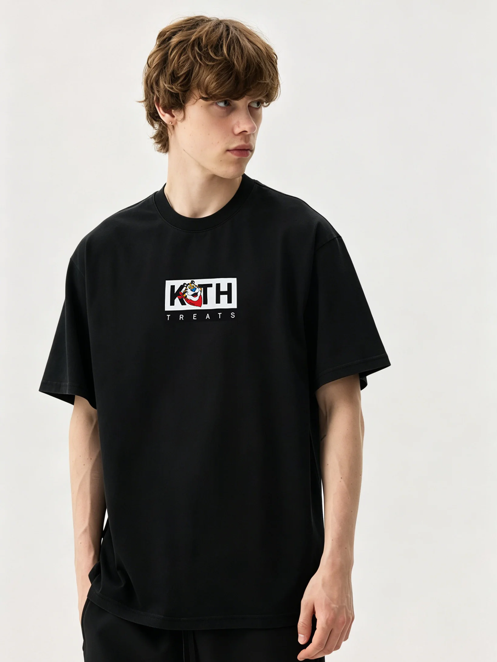 KITH Treats Box American High Street Trend Summer Loose Unisex Couple Cartoon Print Pure Cotton Short Sleeve T-Shirt