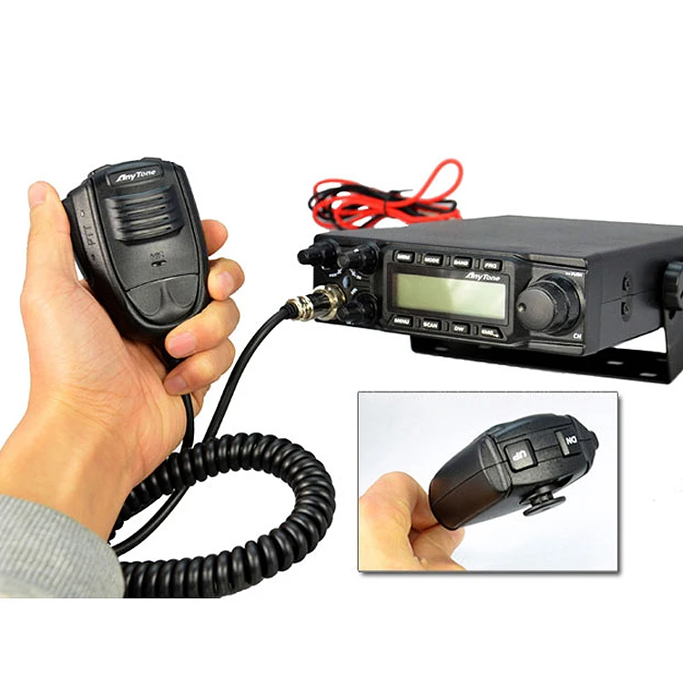 AnyTone AT-6666 10 Meter Radio for Truck with SSB(PEP)/FM/AM/PA Mode High Power Large LCD Displays Two Way Radio