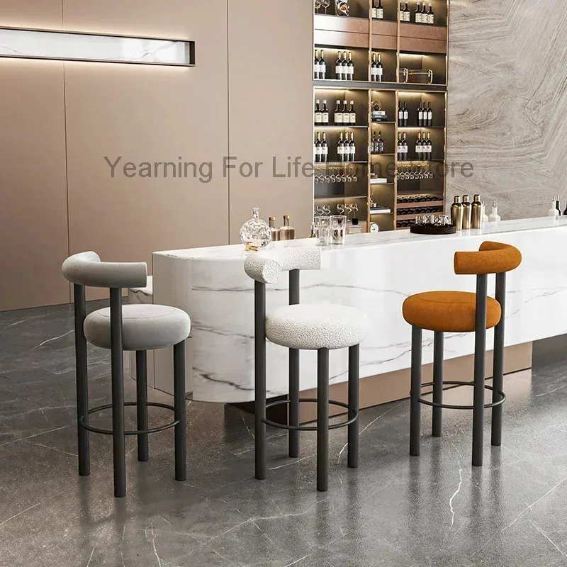 

Kitchen Island Luxury Bar Chair Modern Nordic Barstool Minimalist Bar Stool Design Lounge Taburetes Altos Cocina Home Furniture