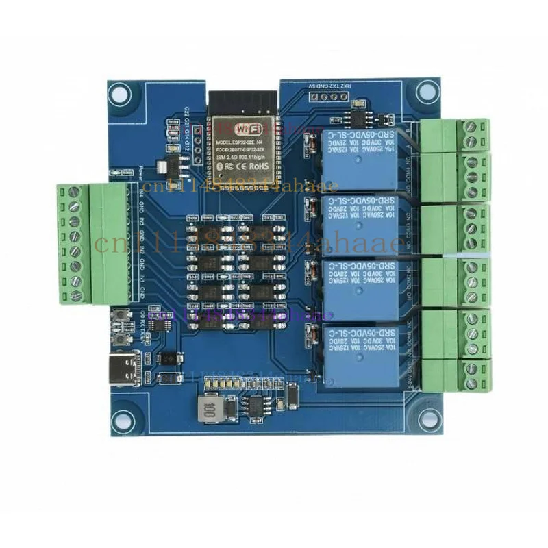 ESP32 RS485 Modbus Wifi Bluetooth Relay Optocoupler Isolation Module Tyep C 4/8 Channel Relay Module DC 9-24V