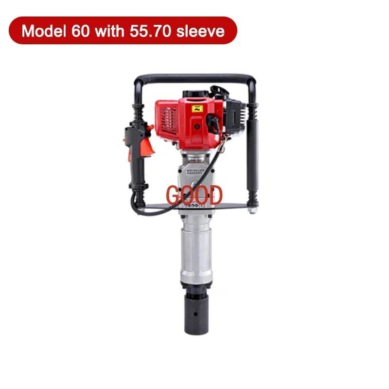 52CC 2 ストロークガソリンエンジン手持ち電気杭打ち機振動吸収スプリング 100 ミリメートルスリーブ付き農場高速道路