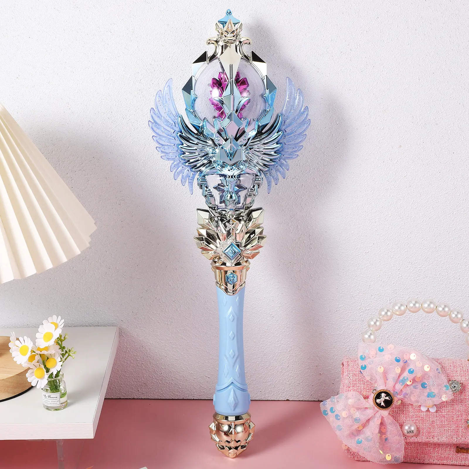

Fairy Wand Light Up Kids Princess Stick Glow Multicolor Led For Nighttime Play Roleplaying Storytelling Adventure Magical