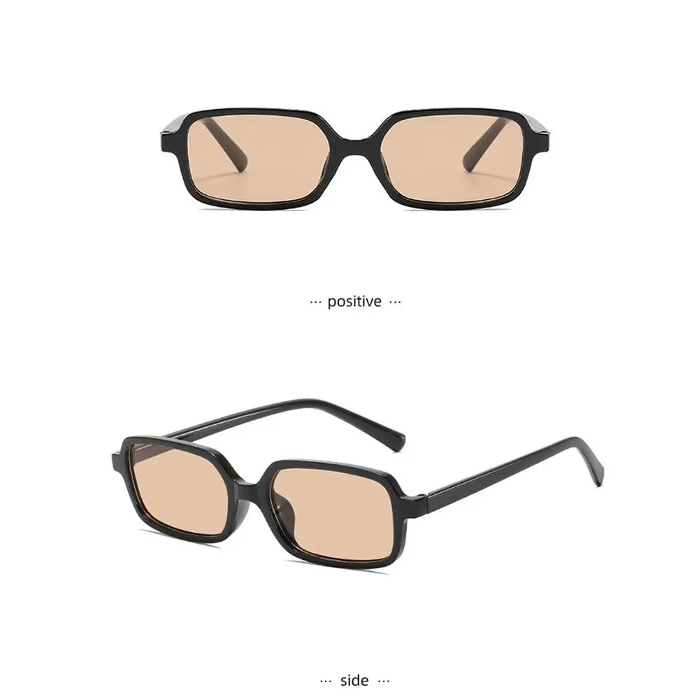 Fashion Anti UV Square Frame Sunglasses Scratch Resistant Street Photography Shades Eyewear Korean Stylish Sun Glasses Summer
