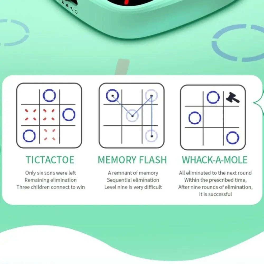 

Многофункциональная электрическая TIC-TAC-TOE 4-в-1, обучающая портативная игра с болтами, игра на память, рост Монтессори, настольная игра-головоломка для детей