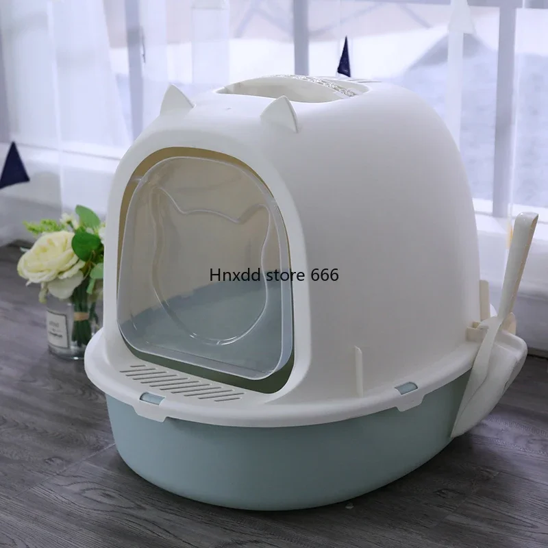 Cat litter box semi-closed large shit basin deodorizing oversized cat toilet