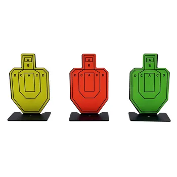 Mini IPSC/IDPA Carbon Steel Water Bullet Nerf & BB's/Paint Ball Knock Down Field Mini Shooting Practice Target für Erwachsene und Kinder
