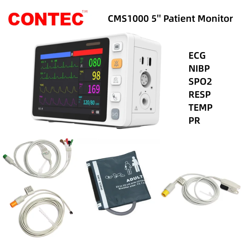 CONTEC Portable Patient Monitor Human/Veterinary 5\