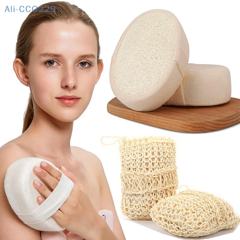 1Pcs Loofah Bath Sponge Shower Body Cleaning Glove Tool Scrubber Ponge Brush Pad Horniness Remover Bathroom Supplies