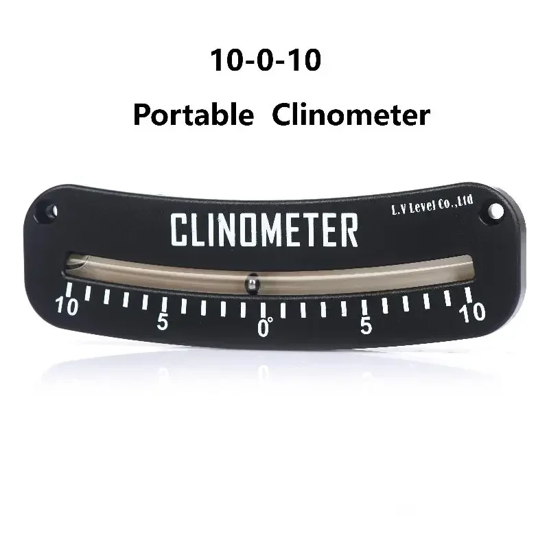 1Pcs 0‑10°Heel Angle Clinometer Portable Marine Trail Inclinometer For Boats Measuring Instrument Small RV Level Slope Indicator
