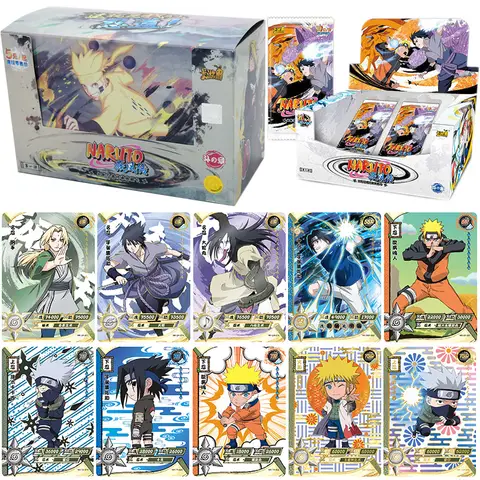 Nuevas tarjetas originales KAYOU Naruto, capítulo de la caja de matriz, tarjetas de colección del mundo Ninja añadidas, juguete para niños