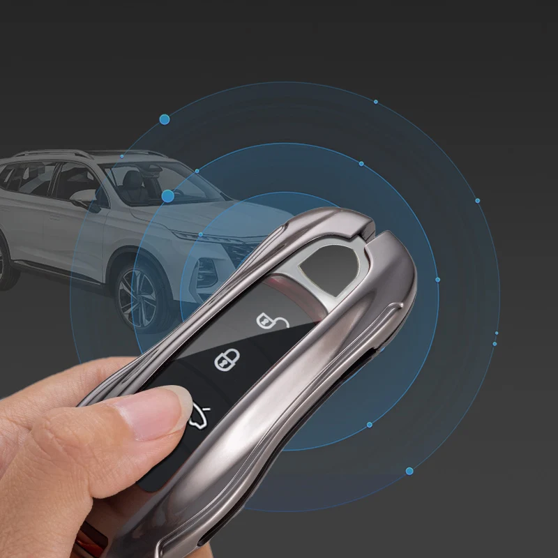 Funda de cuero para llave de coche, cubierta de Metal para Porsche Cayenne 958 911 Lepin 996 Macan Boxster Panamera 997 944 924 Panamera 718 971 9YA