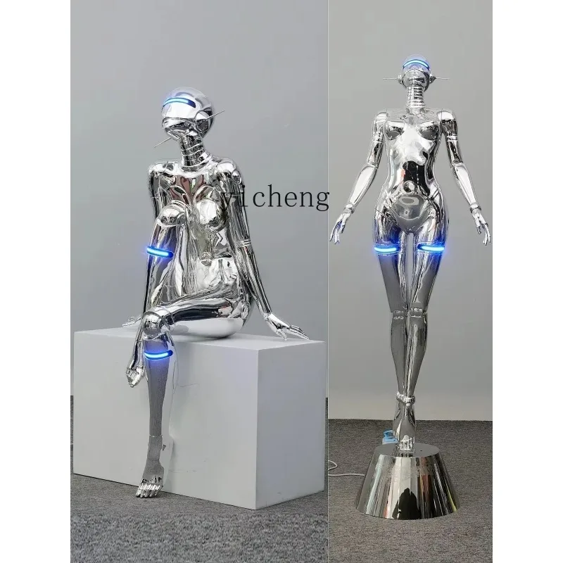 BJ-9 Machinery Ji Sculpture Muse Large Technology Character Ornament Bar KTV Trend Decoration home accessories