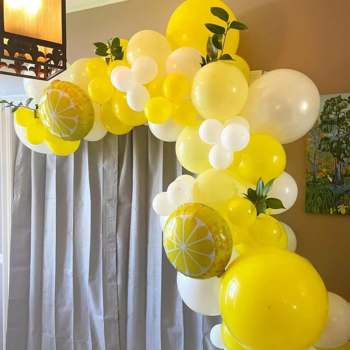 Pastel Yellow Balloons Arch Garland Kit White Baby Shower 1st Birthday Party Ballon Decorations Wedding Anniversary Decor Globos