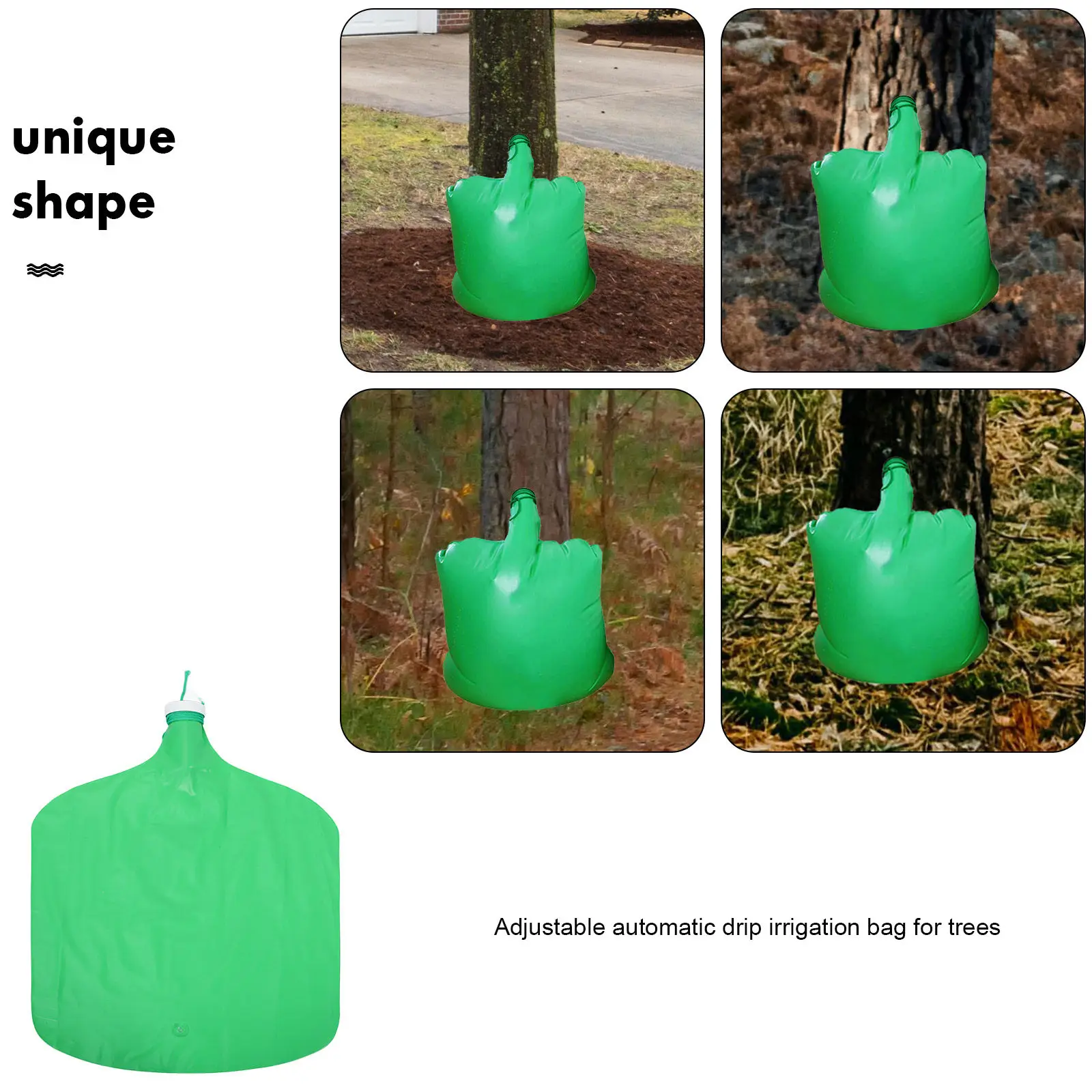 Eva Tree Watering Bag Adjustable Slow Release Dual Outlet Irrigation Bag Outdoor Tree Drip System Root Growth Nutrient Supply