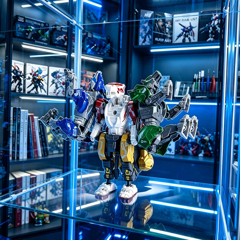 Science Robotics - 4-in-1 Transformerende Robot, Anime Robotmodel, Eénstapstransformatiespeelgoed,