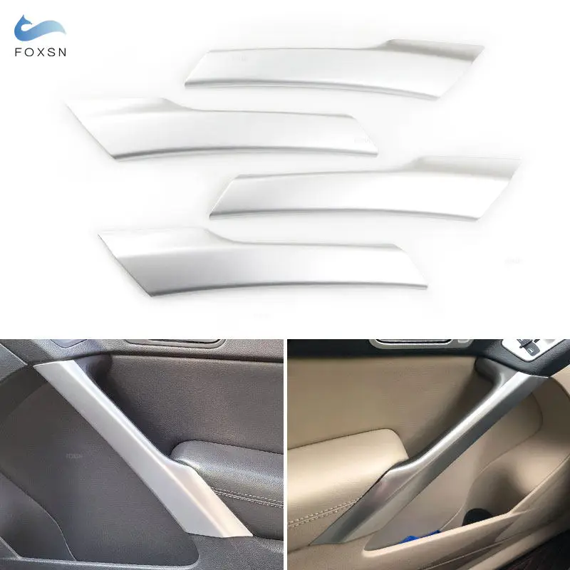 Para vw tiguan 2008 2009 2010 2011 2012 2013 2014 2015 2016 maçaneta da porta interior do carro puxar capa abs chrome guarnição acessórios internos