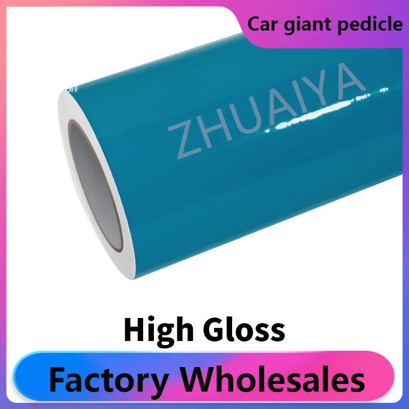 

ZHUAIYA Gloss yellow Vinyl Wrap film wrapping film bright 152*18m roll quality Warranty covering film voiture