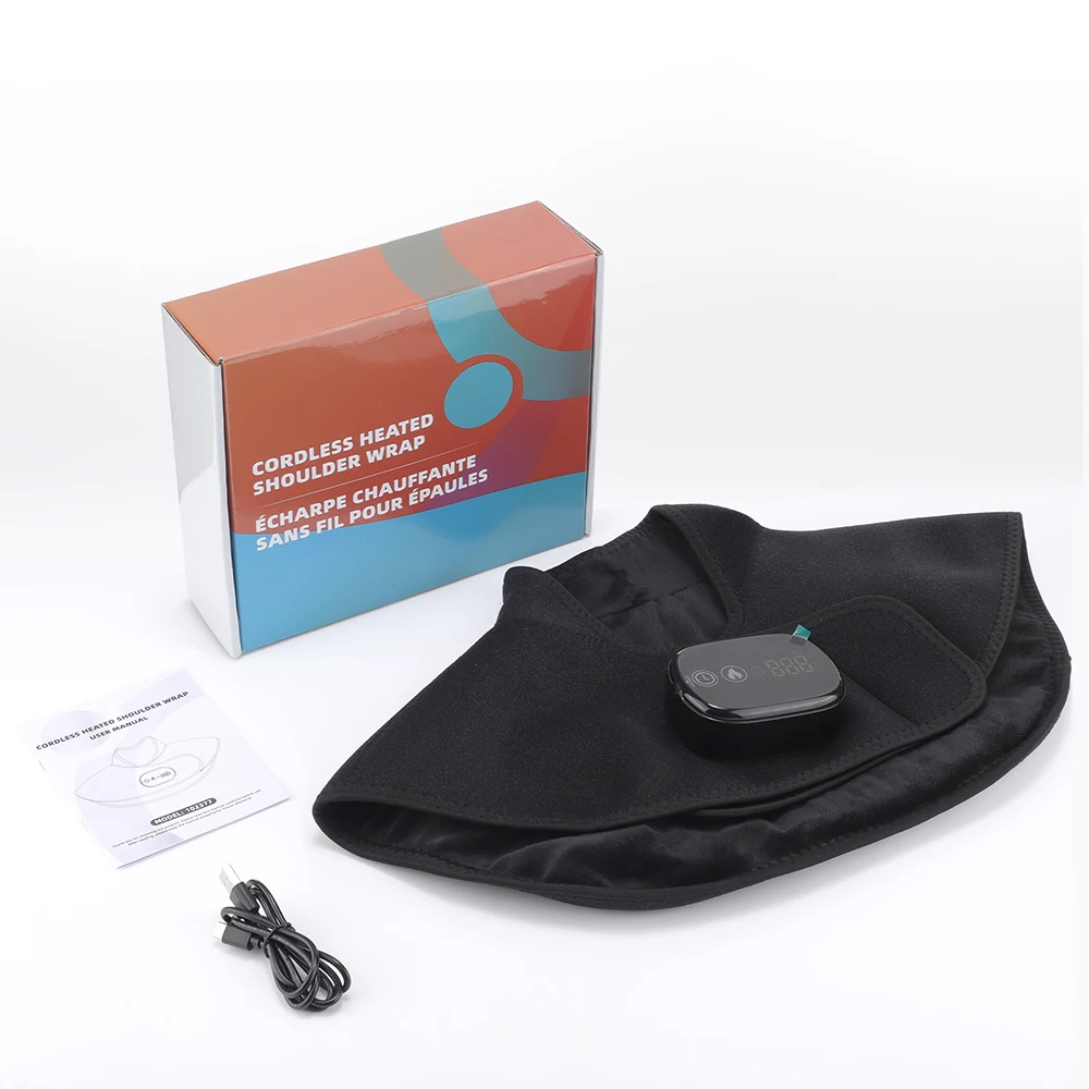 

Cordless Heating Pad Shoulder Neck Warmer 5 Levels Hot Compress Back Neck Shoulder Heated Pad Cervical Thermal Shawl Wrap