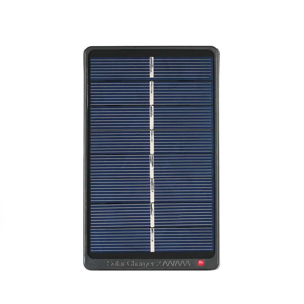 2*AA/AAA Rechargeable Batteries Charger Solar Powered Charger 1W 4V Solar Panel for Battery Charging