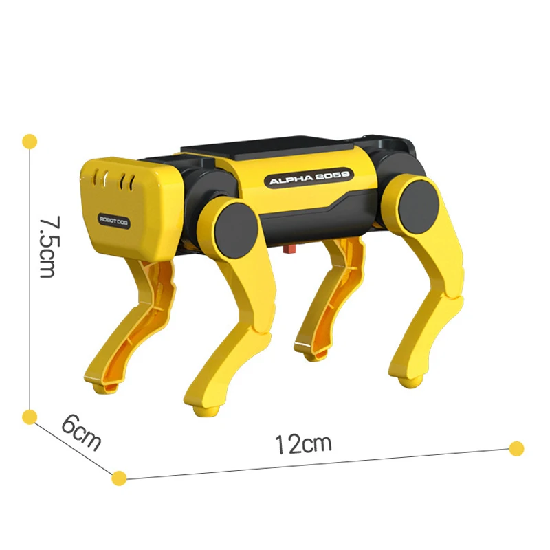 Nieuwe Emo Robot Solar Elektrische Mechanische Hond Koe Kinderen Educatief Montage Tech Puzzel Speelgoed Bionische Smart Robot Hond Speelgoed Geschenken