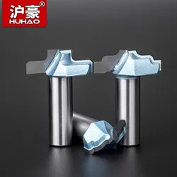 HUHAO Milling Cutter Wood Carving Door Frame Router Bit Cutter Bevel CNC Cabinet Door Rail Stile Router Bit Woodworking Tools