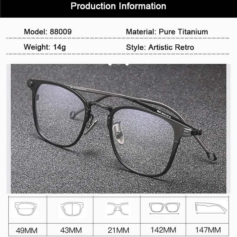 Moda praça luz titânio óculos para mulheres óptica miopia óculos quadro progressivo fotocromático miopia óculos quadro