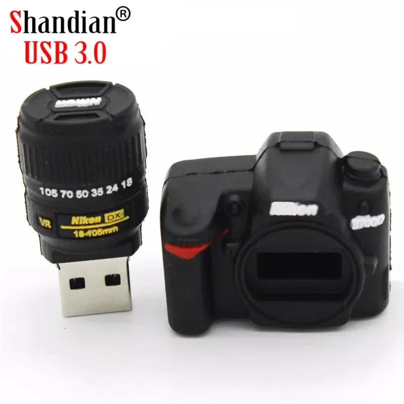 SHANDIAN USB 3.0 Chiavetta USB all'ingrosso Fotocamera Nikon Cartoon Creative U Disk 4 GB 8 GB 16 GB 32 GB 64 GB Chiavetta USB 3.0 ad alta velocità