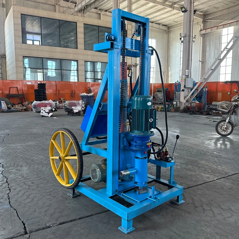 

Mini Small Wheels Portable 35HP Diesel Engine Water Well Drilling Rig Machine for Borehole Drilling