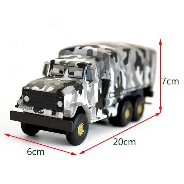 디즈니 픽사 자동차 2 3 라이트닝 맥퀸 닥터 데미지 아비 미스 프리터 메탈 모델 자동차 1:55, 다이캐스트 트럭 장난감, 소년 어린이 선물, 신제품