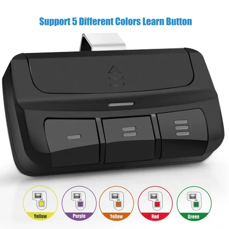 بوابة عالمية للتحكم عن بعد 310 ميجا هرتز 315 ميجا هرتز 390 ميجا هرتز مع 5 ألوان زر التعلم DIP التبديل فتحت باب المرآب #4