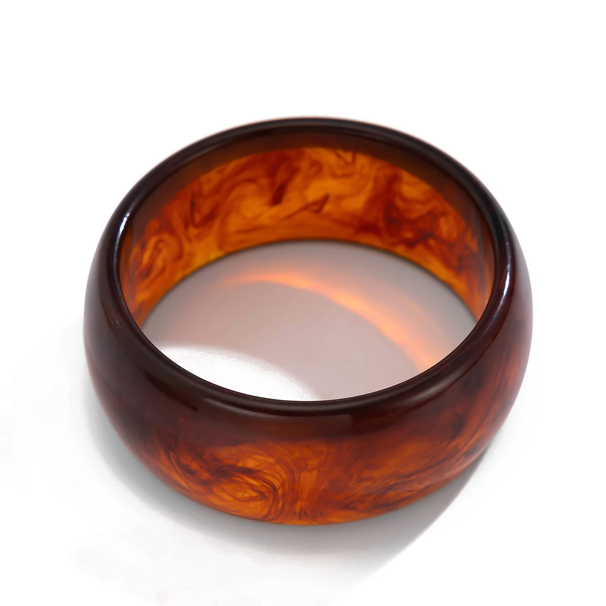 Ingemark Exaggerated Big Resin Acrylic Bangles for Women on Hand Boho Chunky Round Charm Bracelets Couple Jewelry Steampunk Gift
