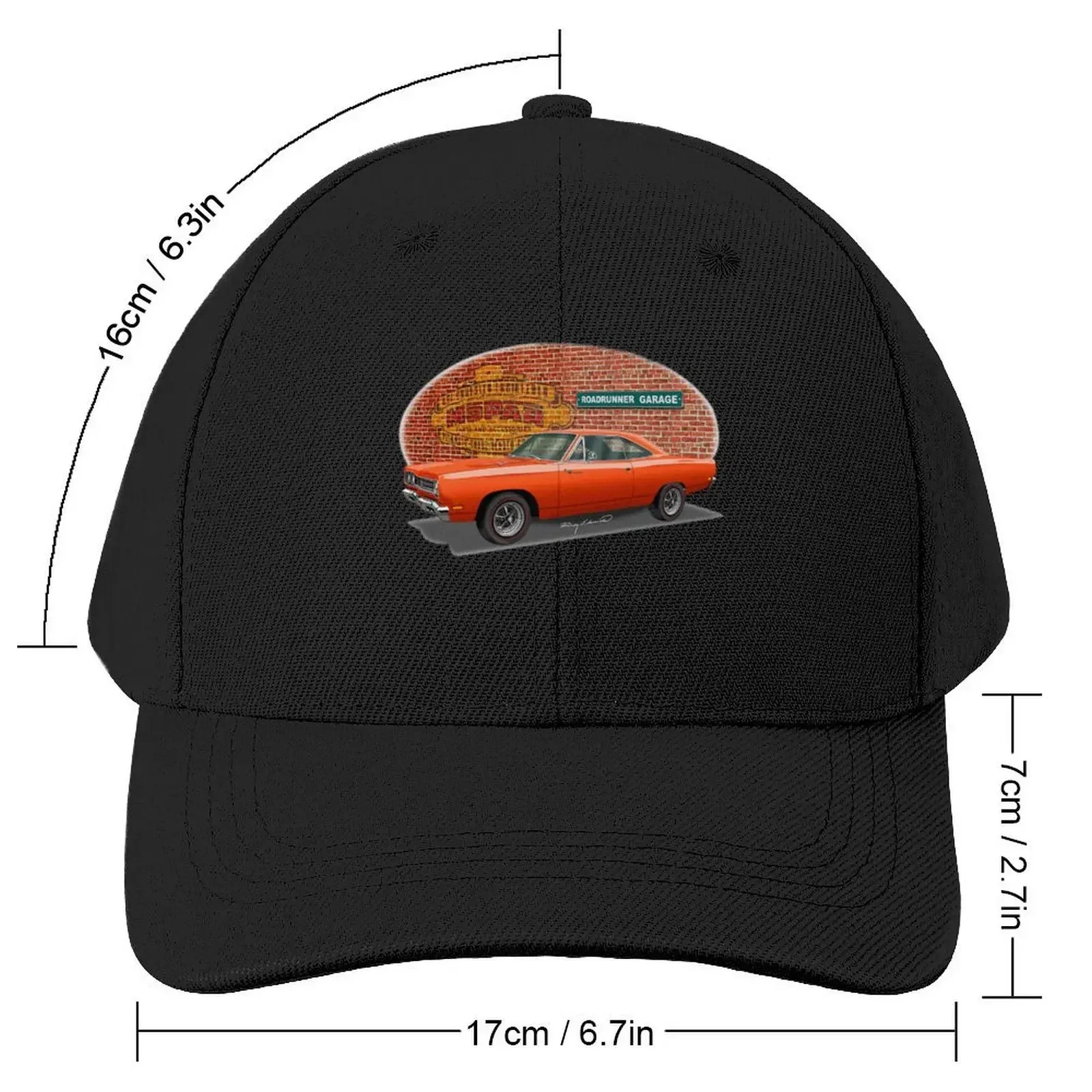 1969 plymouth roadrunner 383 orange Baseball Cap Golf Cap Icon Rugby Boy Child Women's