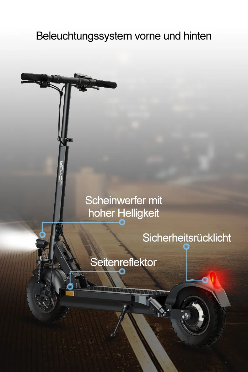 JOYOR Y8-S(ABE) Elektroroller 10-Zoll-Rad 48V 26Ah Akku 120KG Tragkraft Bis zu 82KM Reichweite – Detail 11