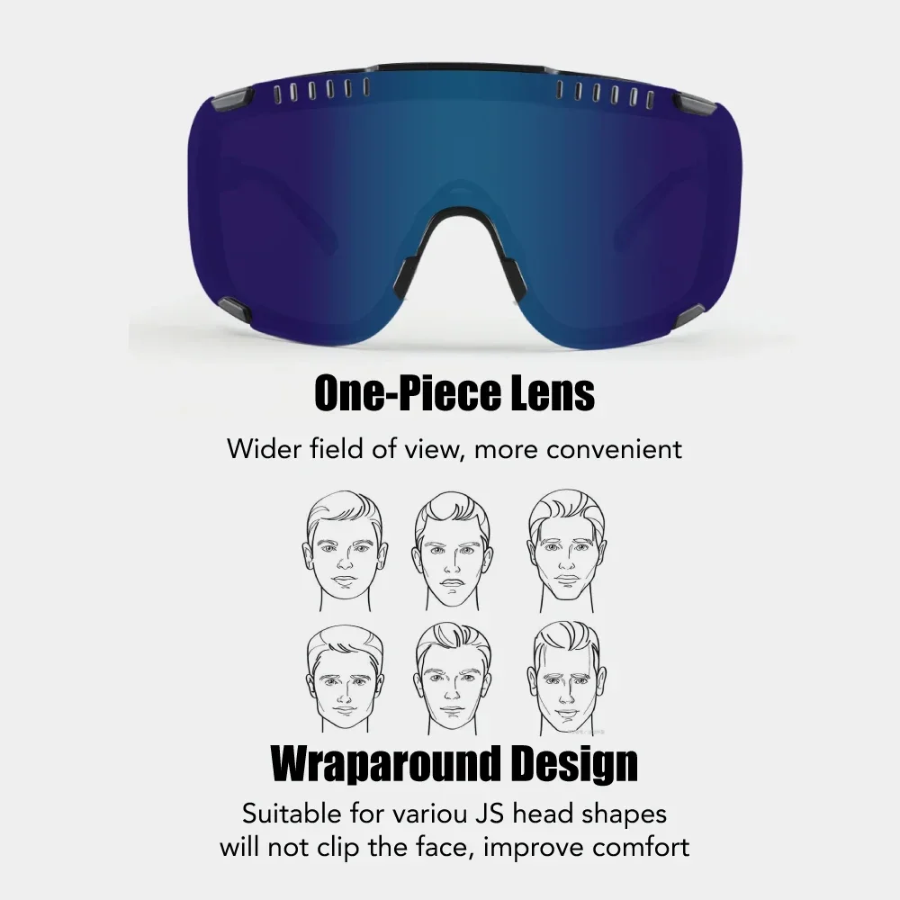 KEMALOCE 2025 Photochromic Cycling Sunglasses UV400 Outdoor Sports Men Women Bike Running MTB Eyewear Driving Goggles