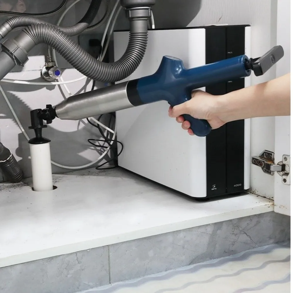 

Plastic Toilet Unclogger Clog Removal Professional High Pressure Drain Plunger Multifunctional Anti-splash Dredge Tool