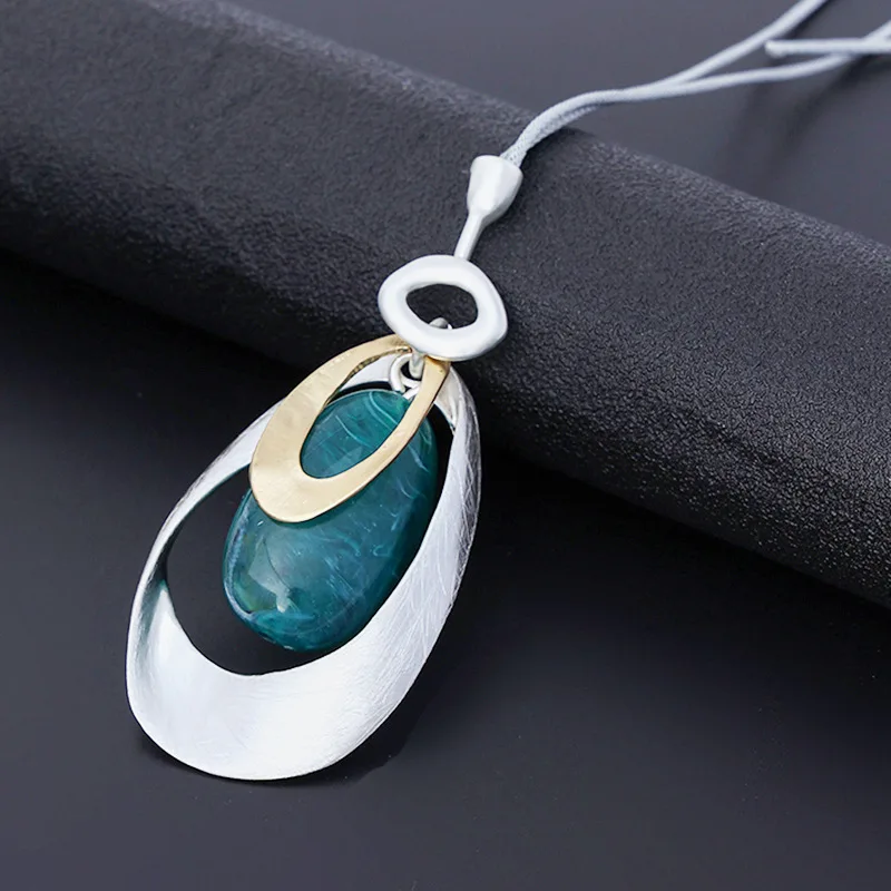 Fashion Big Statement Necklace Trend Long Chains Suspension Pendants 2022 Fashion Costume Jewelry for Women Unusual Accessories