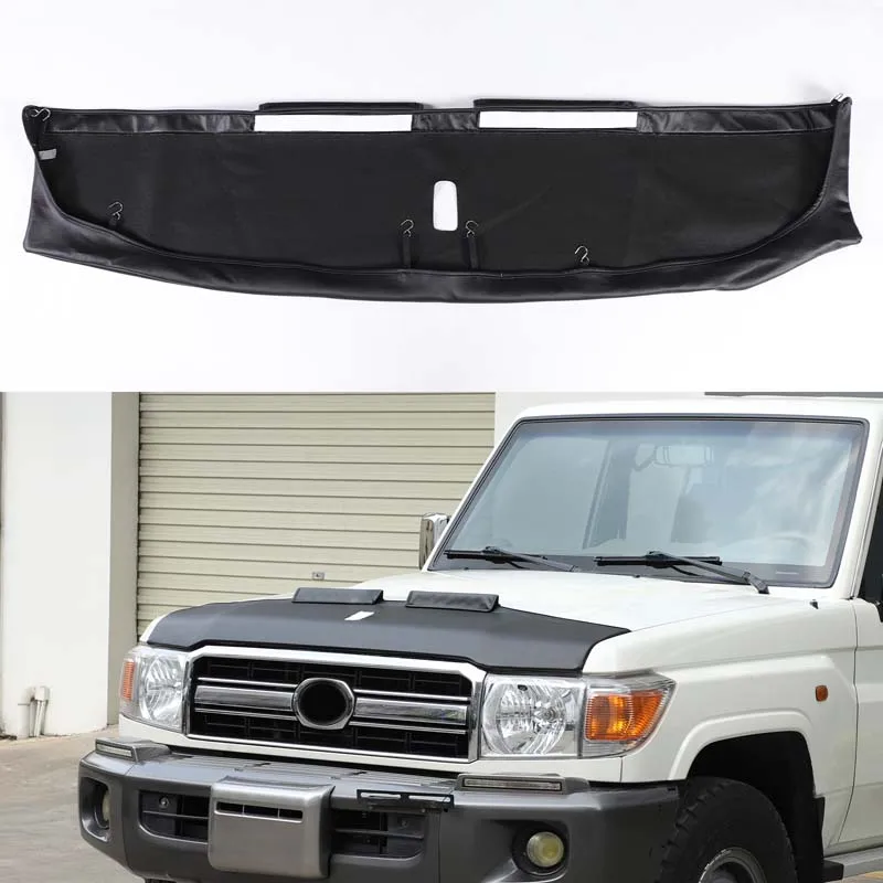 

Car Sand and Stone Guard Hood For Toyota Land Cruiser LC76 71 79 Modified Auto Hood Protective Cover Car Off-road Upgrade Part