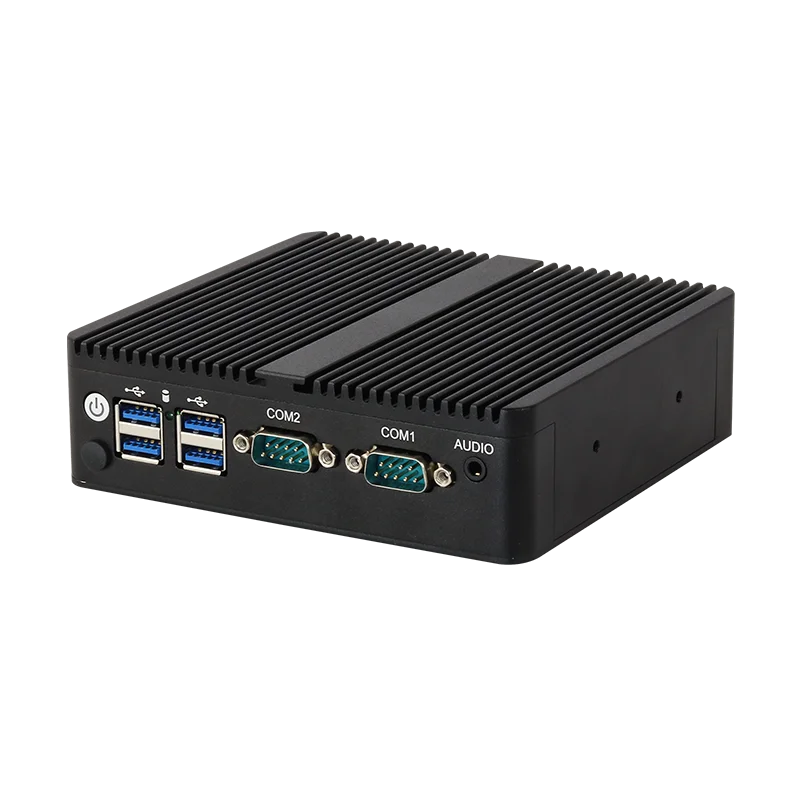 Intel Celeron N2840 J1900 J2900 J6412 Fanless IPC Mini PC 2x COM RS232/485 2x Ethernet 6xUSB Win10/7 Linux WiFi 4G LTE SIM Slot