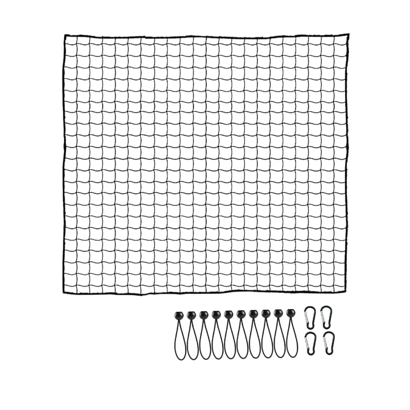 Golf Practice Net Polyethylene Reinforced Hitting Netting Training Accessories for Indoor Outdoor Swing Practice Cage