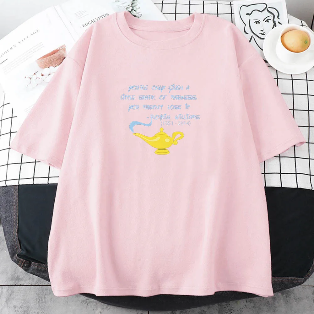 Camiseta con estampado de personajes de Robin Williams, camisa de estética de dibujos animados, moda Pop Funko, Camisetas de algodón cómodas